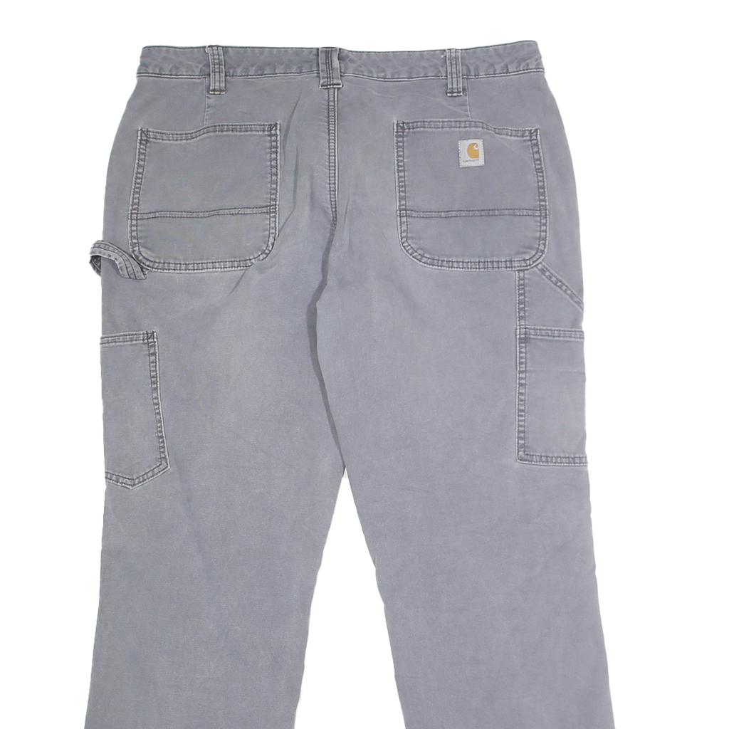 CARHARTT Womens Cotton Blend Grey Classic Straight Trousers W36 L30 Workwear