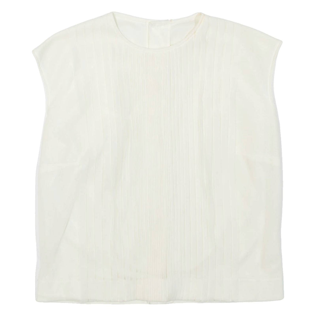 Womens Top White Sleeveless S