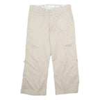 LEE Womens Shorts Beige Casual UK 10 W30 Cotton Blend Lightweight