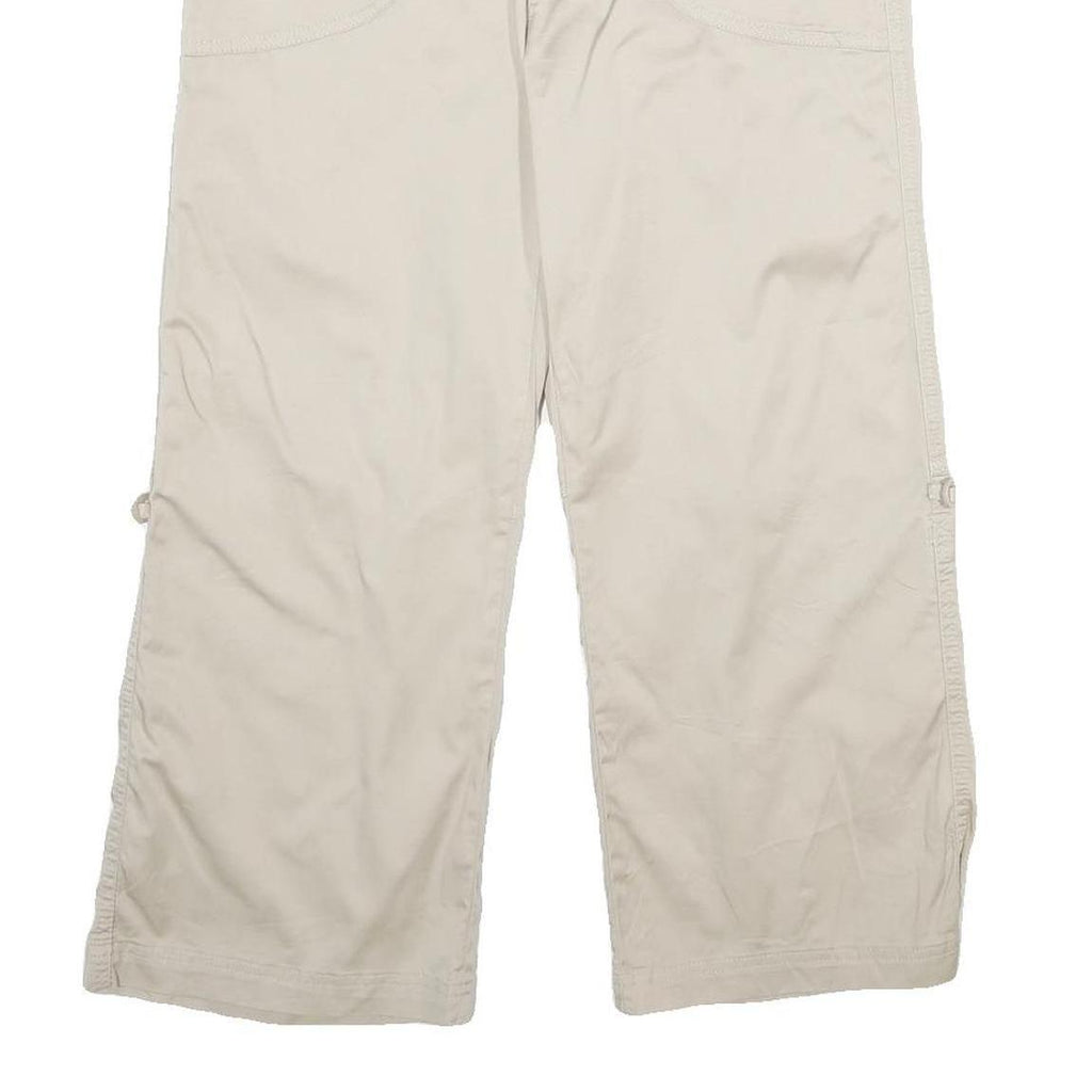 LEE Womens Shorts Beige Casual UK 10 W30 Cotton Blend Lightweight