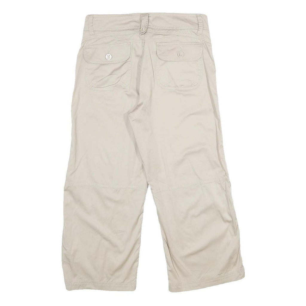 LEE Womens Shorts Beige Casual UK 10 W30 Cotton Blend Lightweight