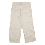 LEE Womens Shorts Beige Casual UK 10 W30 Cotton Blend Lightweight