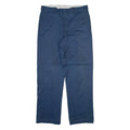 DICKIES Mens Trousers Blue Regular Straight W34 L32