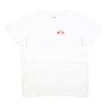 ELLESSE Womens White Logo Graphic T-Shirt M Short Sleeve Crew Neck Cotton Blend