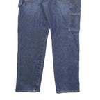 DICKIES Mens Jeans Blue Regular Straight Denim Medium W36 L28 Workwear Zip