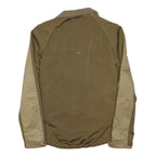 ZARA MAN Mens Beige & Brown Zip Jacket S Polyester Blend Casual Lightweight