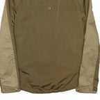 ZARA MAN Mens Beige & Brown Zip Jacket S Polyester Blend Casual Lightweight