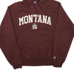 CHAMPION Mens Maroon Montana Hoodie S Cotton Blend Pullover Hooded Sweatshirt