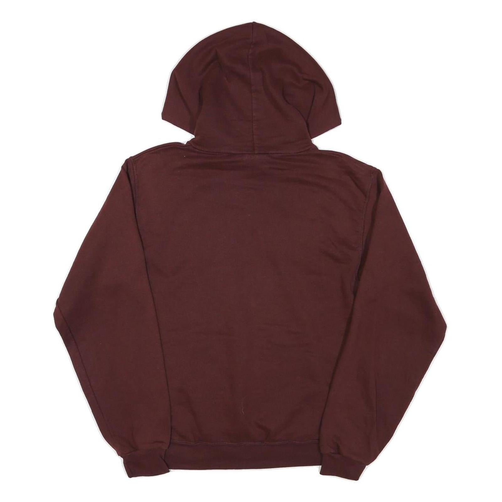 CHAMPION Mens Maroon Montana Hoodie S Cotton Blend Pullover Hooded Sweatshirt