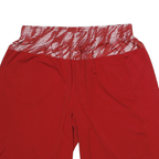 ADIDAS Mens Red Casual Sports Shorts L W28 Polyester Printed Waistband