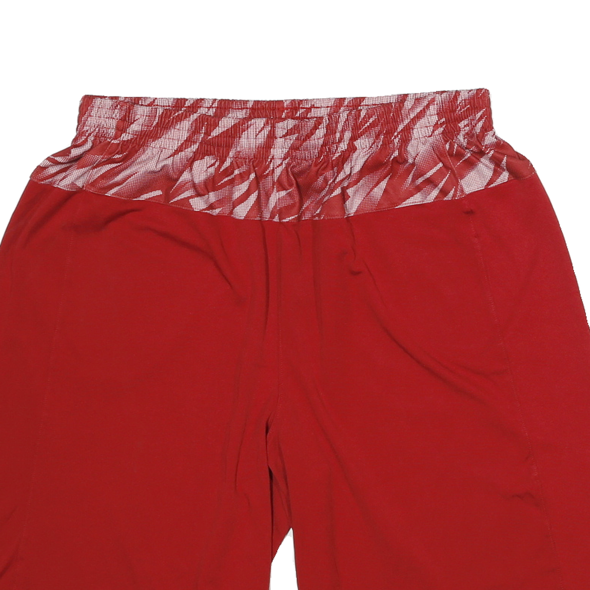 ADIDAS Mens Red Casual Sports Shorts L W28 Polyester Printed Waistband