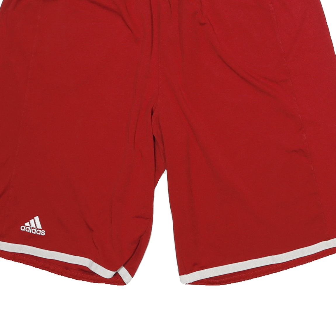 ADIDAS Mens Red Casual Sports Shorts L W28 Polyester Printed Waistband
