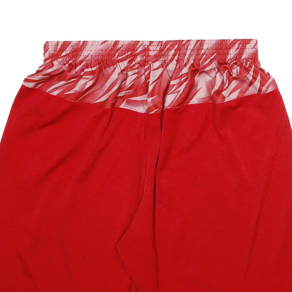ADIDAS Mens Red Casual Sports Shorts L W28 Polyester Printed Waistband