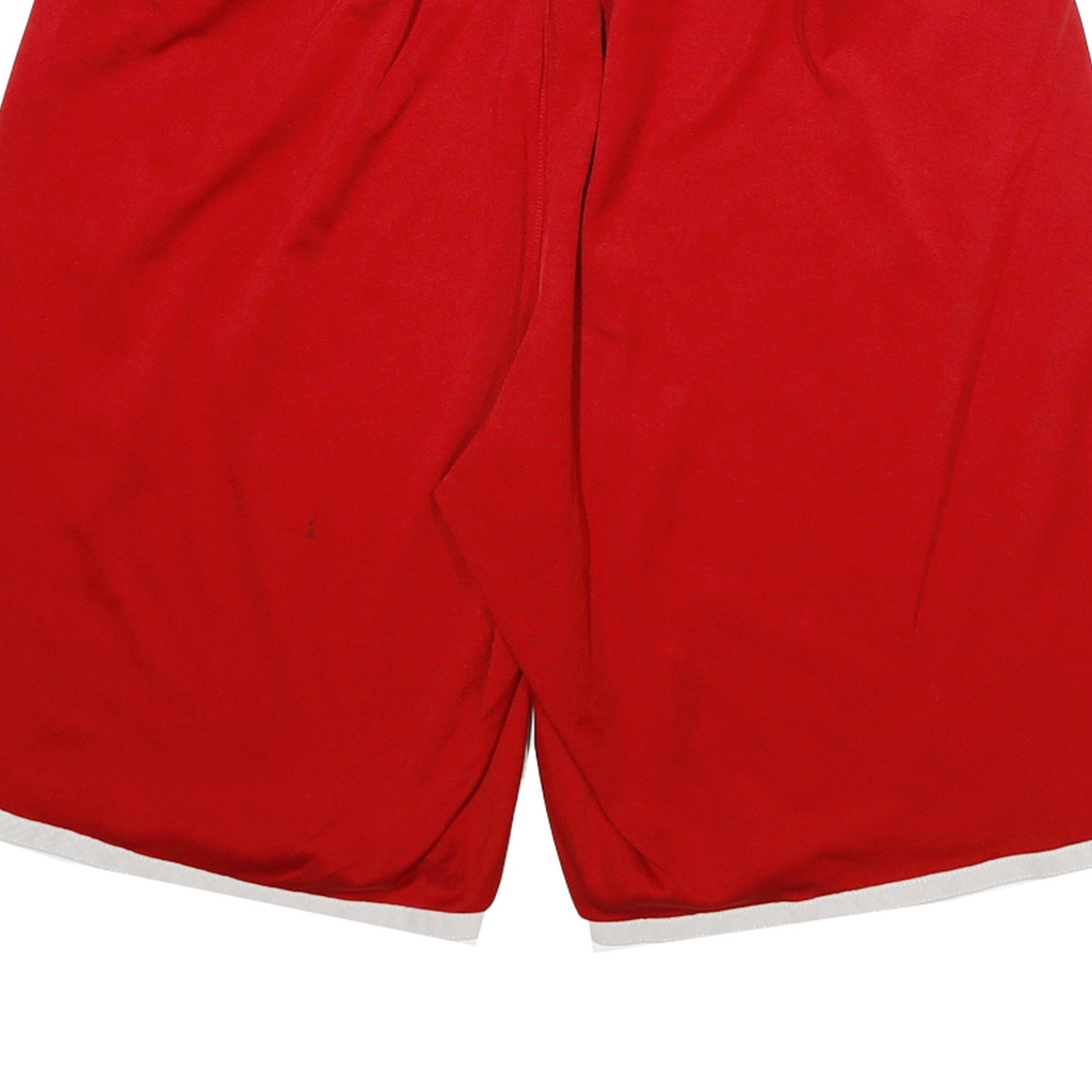 ADIDAS Mens Red Casual Sports Shorts L W28 Polyester Printed Waistband
