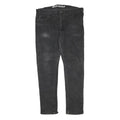 DICKIES Mens Regular Fit Black Denim Jeans W42 L32 Cotton Blend Zip
