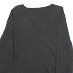 TOMMY HILFIGER Mens Charcoal Grey Patterned V-Neck Basic Knit 2XL Jumper Cotton