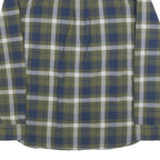 LEVI'S Mens Blue & Green Check Shirt M Cotton Blend Casual Long Sleeve Button