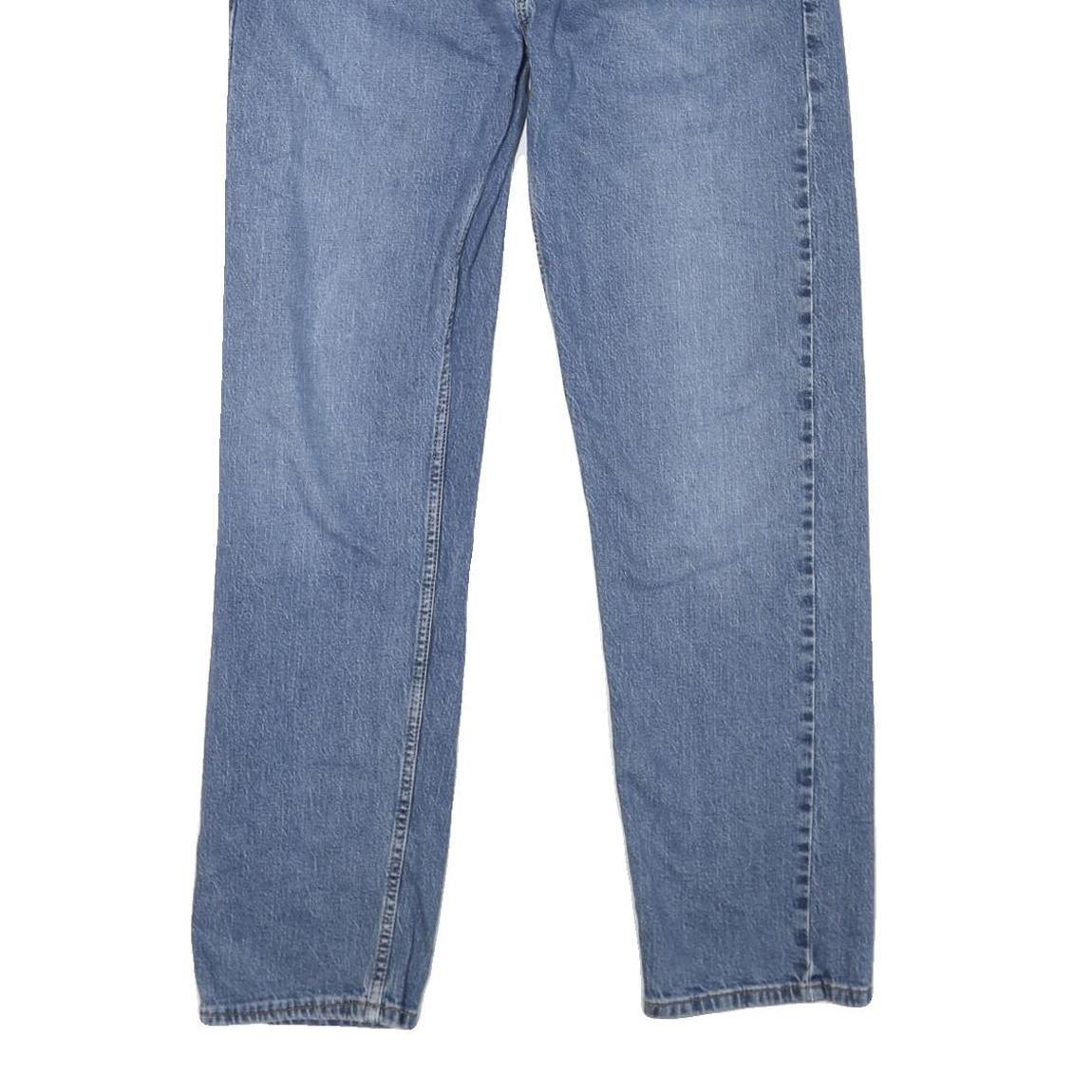 LEVI'S 505 Mens Blue Classic Straight Denim Medium W36 L32 Button Fly Jeans