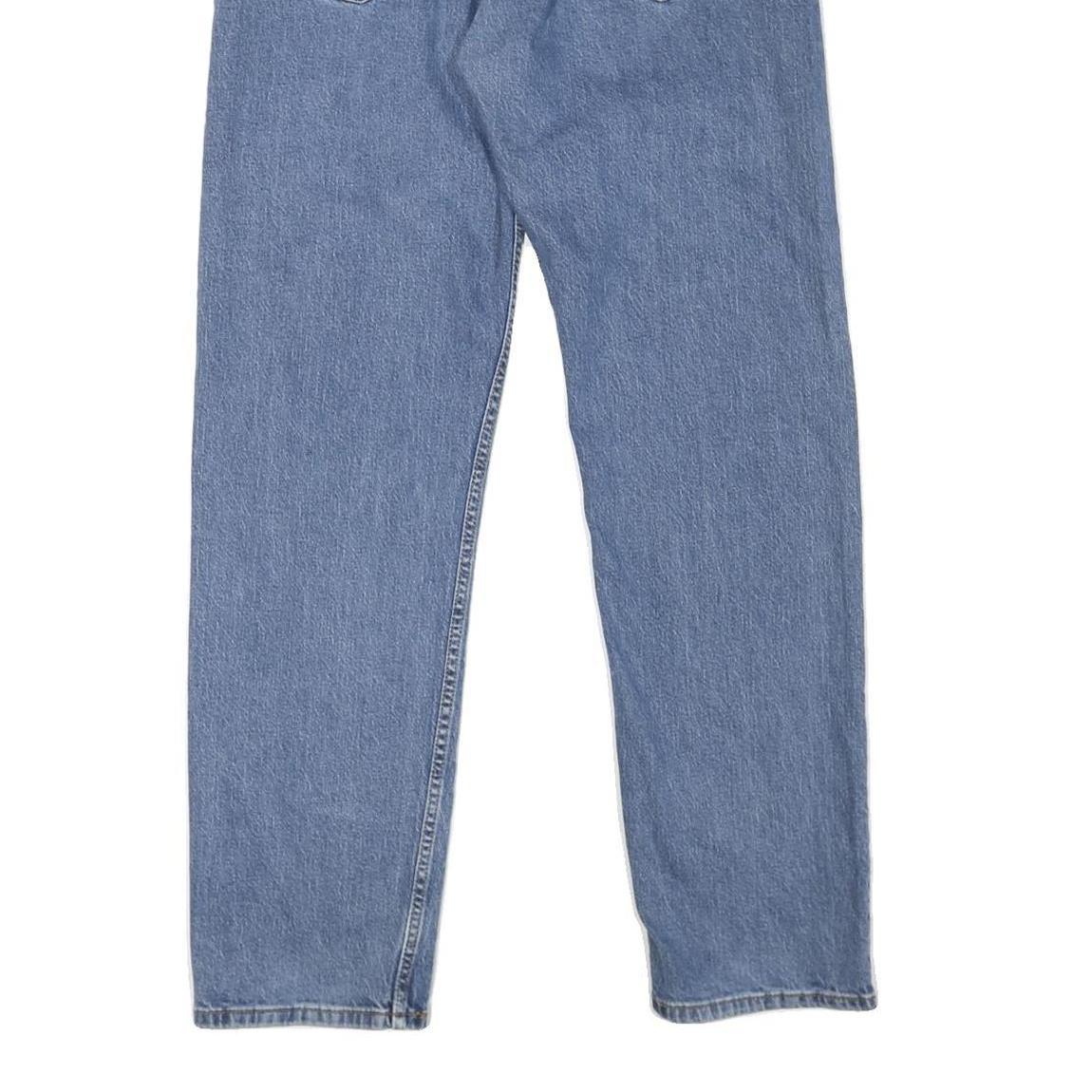 LEVI'S 505 Mens Blue Classic Straight Denim Medium W36 L32 Button Fly Jeans