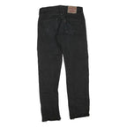 LEVI'S 501 Mens Black Regular Straight Denim W30 L29 Button Cotton Blend Jeans