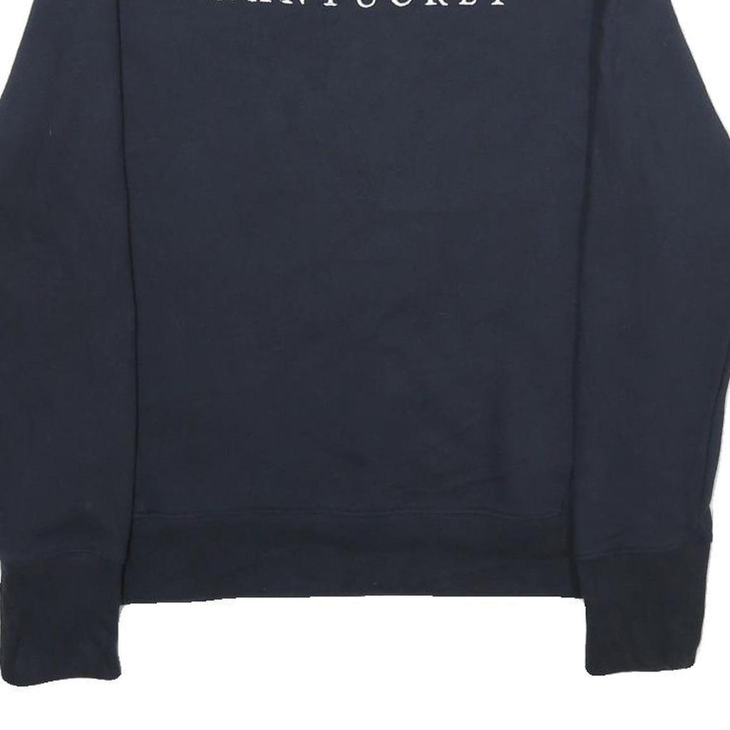 CHAMPION Womens Navy Blue Nantucket Crew Neck M Cotton Blend Sweatshirt