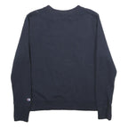 CHAMPION Womens Navy Blue Nantucket Crew Neck M Cotton Blend Sweatshirt