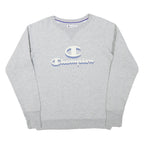 CHAMPION Mens Grey Crew Neck M Cotton Blend Pullover Sweatshirt