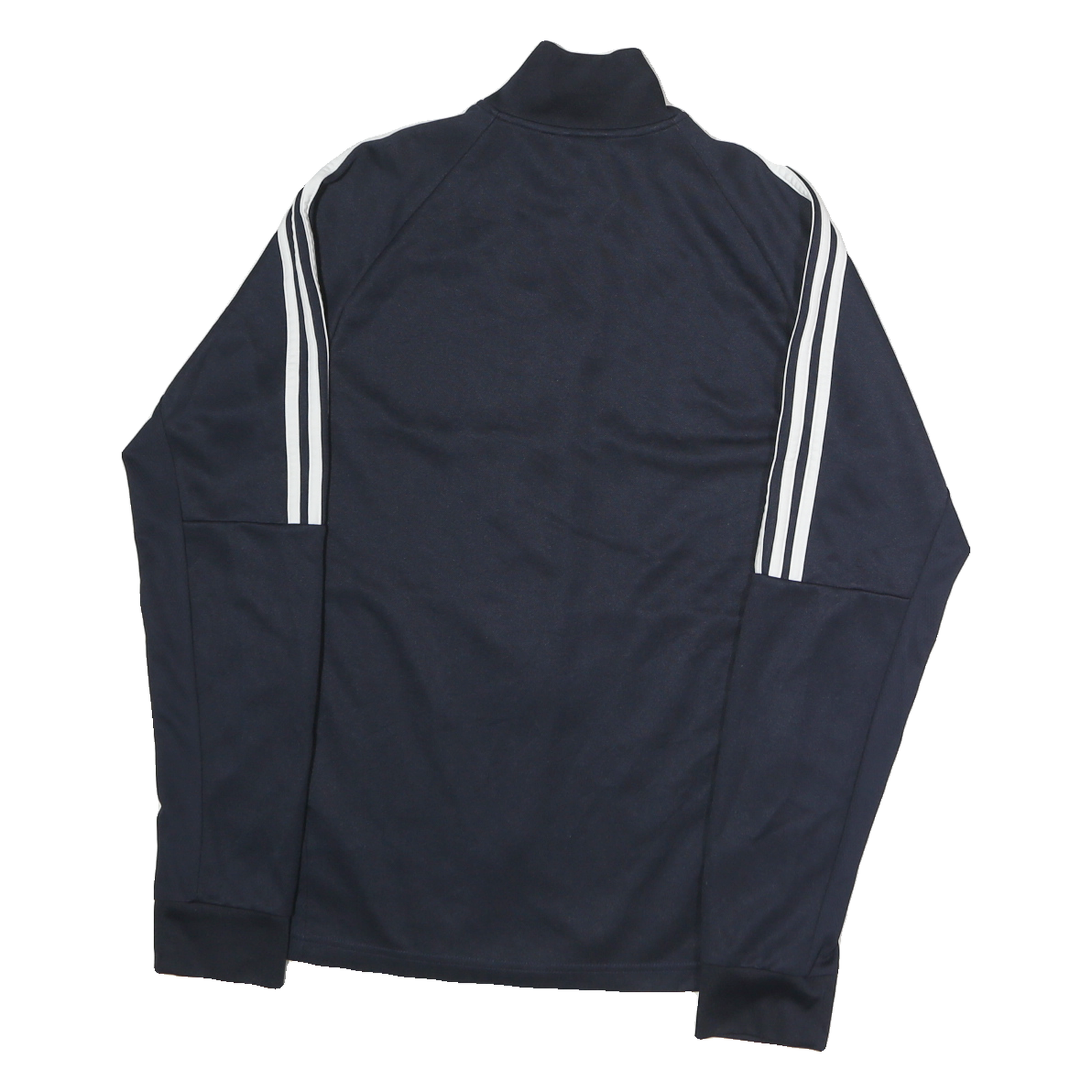 ADIDAS Mens Navy Blue Jacket M Polyester Zip Athletic Sportswear