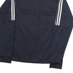 ADIDAS Mens Navy Blue Jacket M Polyester Zip Athletic Sportswear