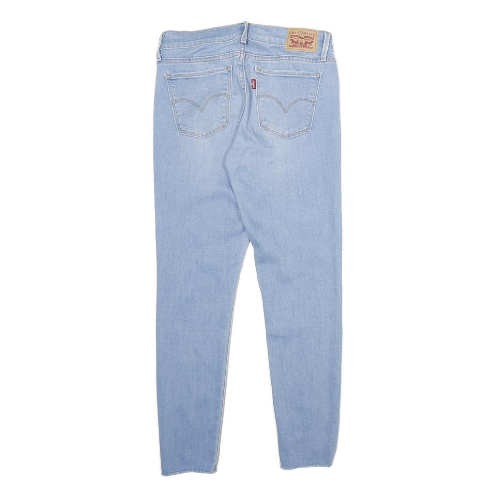 LEVI'S 710 Super Skinny Womens Jeans Blue Slim Denim Light W28 L28 Distressed