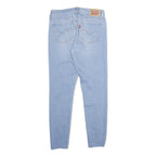 LEVI'S 710 Super Skinny Womens Jeans Blue Slim Denim Light W28 L28 Distressed