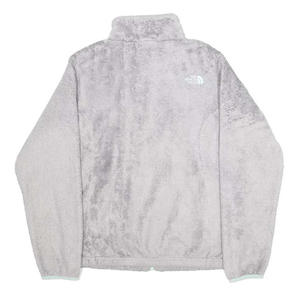 THE NORTH FACE Girls Grey Fleece Jacket XL Polyester Soft Warm Casual Outerwear