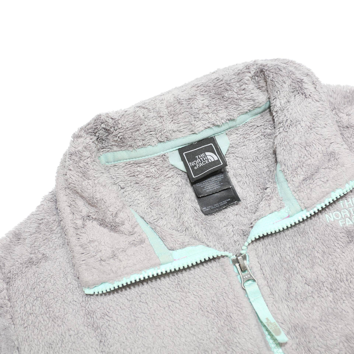 THE NORTH FACE Girls Grey Fleece Jacket XL Polyester Soft Warm Casual Outerwear
