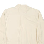 VESI Mens Cream Auburn University Button-Down Cotton Blend Shirt L Casual