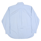 TOMMY HILFIGER Mens Blue XL Shirt Cotton Blend Long Sleeve Formal Button Collar