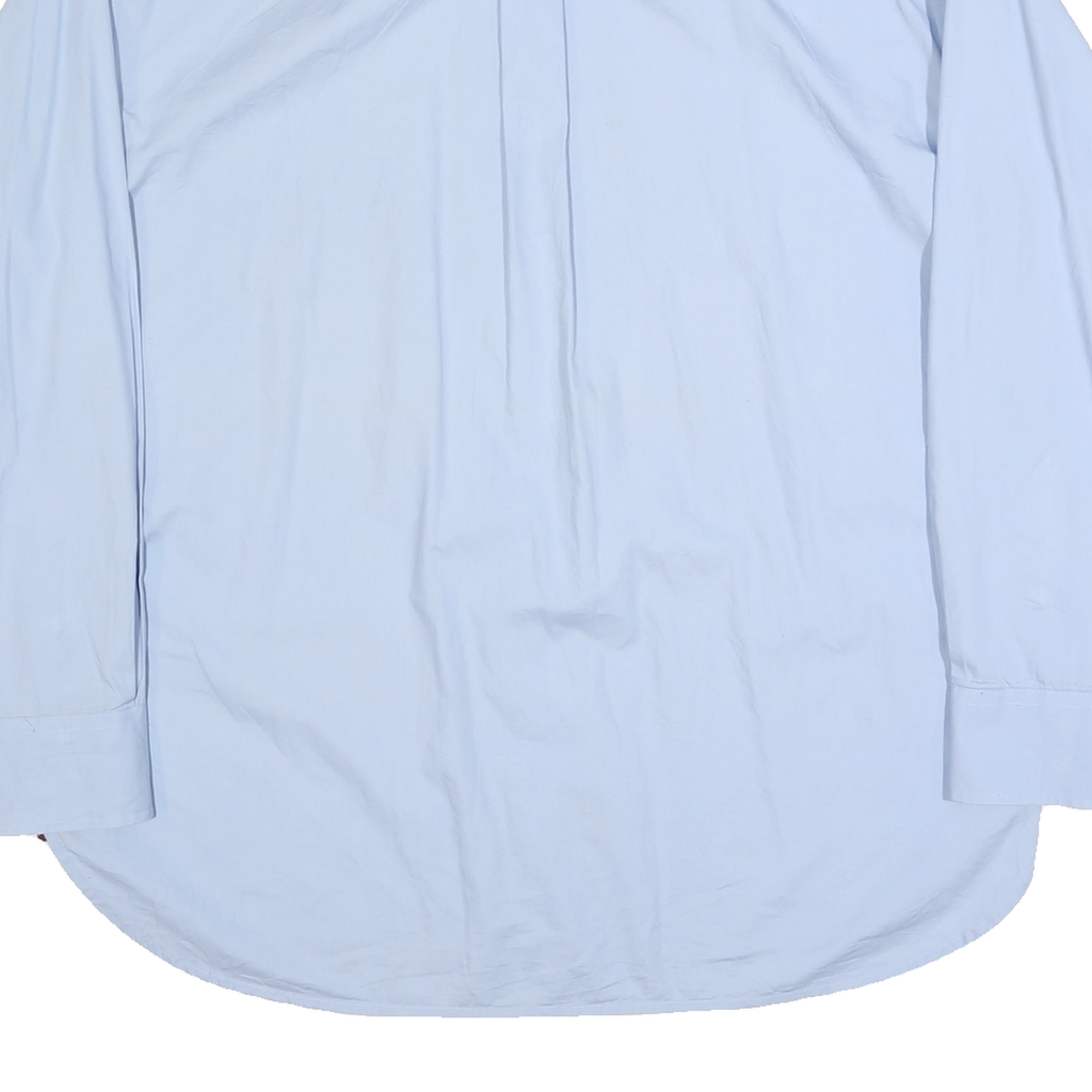 TOMMY HILFIGER Mens Blue XL Shirt Cotton Blend Long Sleeve Formal Button Collar