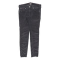 TOMMY HILFIGER Mens Cotton Blend Black Slim Skinny Trousers W29 L30 Casual