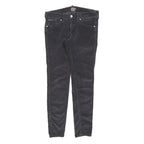 TOMMY HILFIGER Mens Cotton Blend Black Slim Skinny Trousers W29 L30 Casual