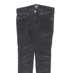 TOMMY HILFIGER Mens Cotton Blend Black Slim Skinny Trousers W29 L30 Casual