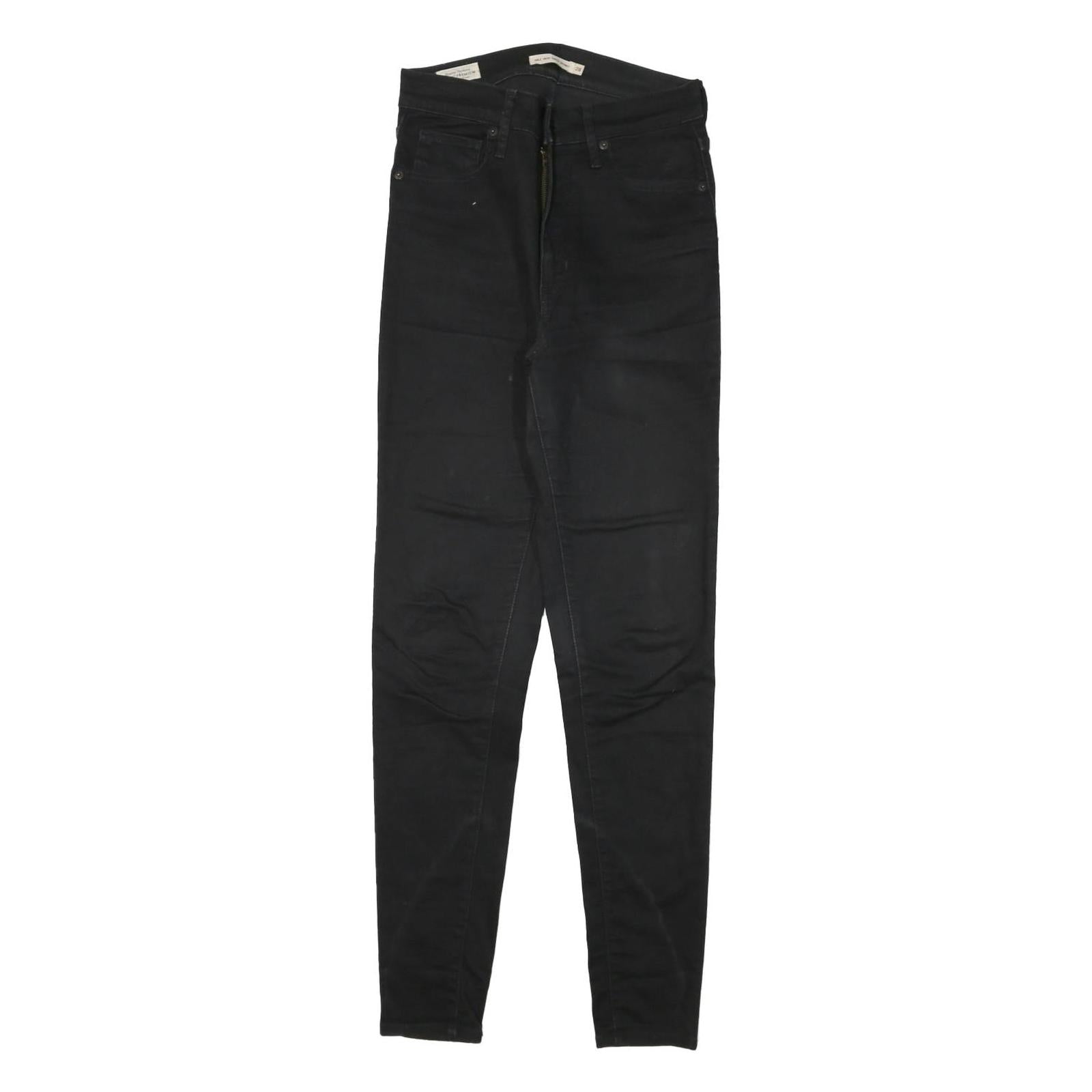 LEVI'S Womens Black Slim Skinny Denim Cotton Blend Jeans W26 L28 Stretch