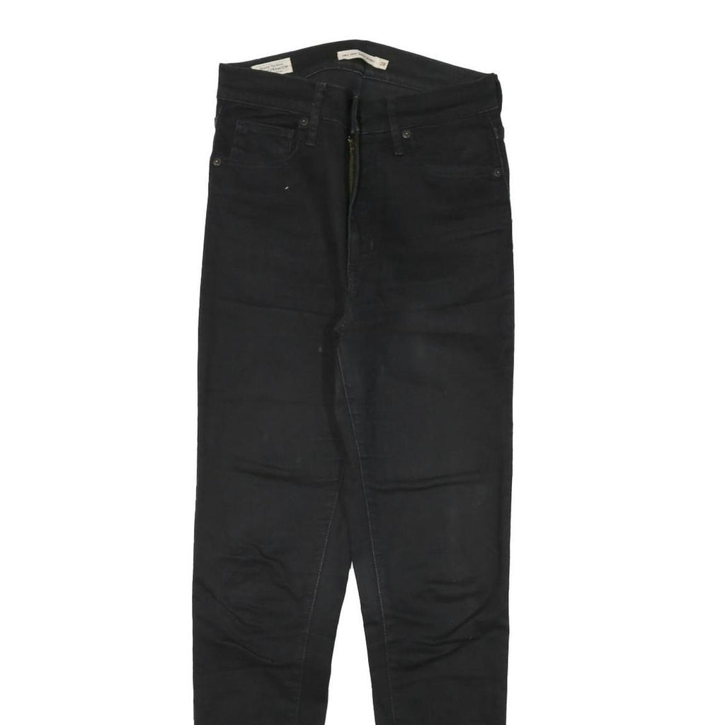 LEVI'S Womens Black Slim Skinny Denim Cotton Blend Jeans W26 L28 Stretch