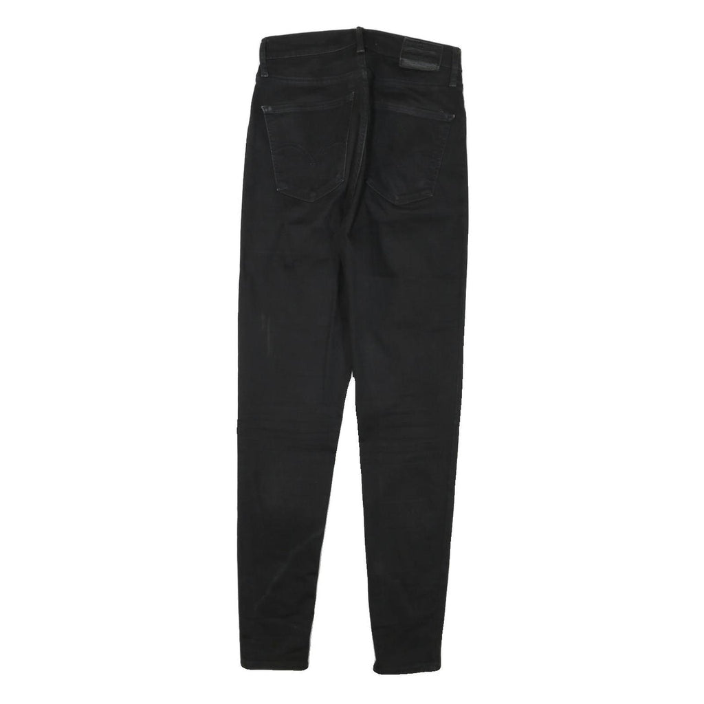 LEVI'S Womens Black Slim Skinny Denim Cotton Blend Jeans W26 L28 Stretch