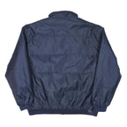 FC BARCELONA Mens Navy Blue Sports Zip Jacket L Polyester Blend Plain