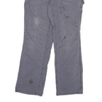 CARHARTT Womens Cotton Blend Blue Regular Straight Trousers W30 L29 Workwear