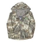 REALTREE Boys Brown Camouflage Hooded Cotton Blend Zip Jacket XL Outdoor