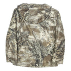REALTREE Boys Brown Camouflage Hooded Cotton Blend Zip Jacket XL Outdoor