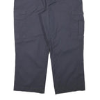 DICKIES Mens Cotton Blend Navy Blue Relaxed Cargo Trousers W36 L27 Workwear