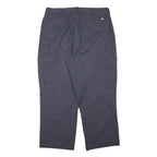 DICKIES Mens Cotton Blend Navy Blue Relaxed Cargo Trousers W36 L27 Workwear