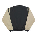 GAME Mens Black & Beige Button Jacket XL Polyester Blend Plain Casual Sport