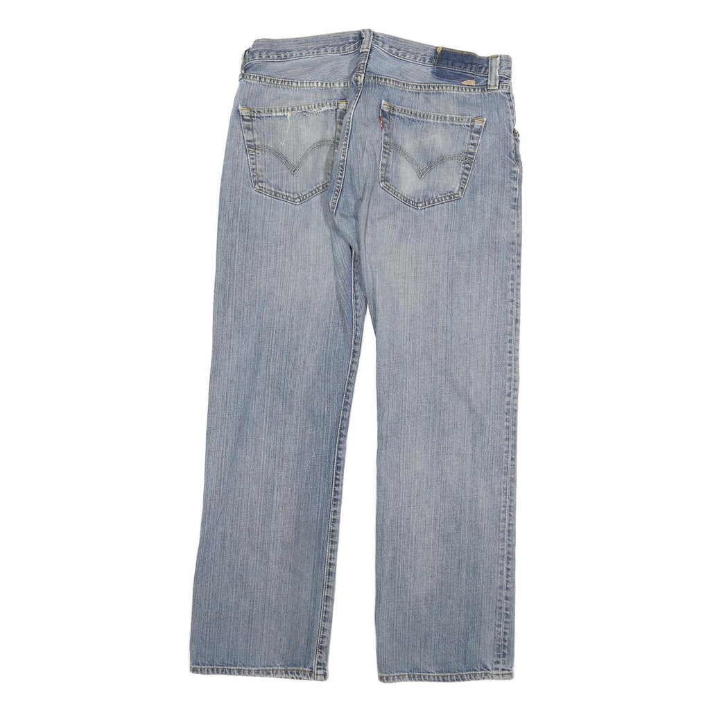 LEVI'S 501 Mens Jeans Blue Regular Straight Denim Medium W32 L29 Classic Button